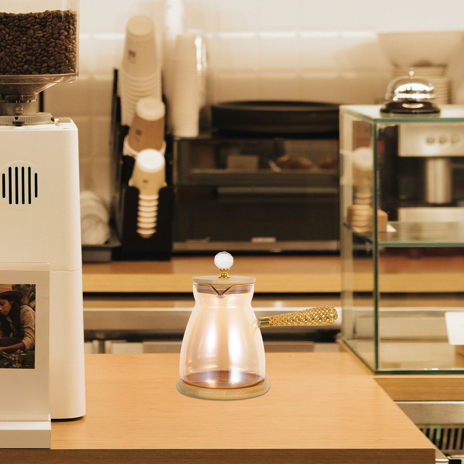 Coffee Tea Pot - Ceret Kopi Turki Kaca 750ml dengan