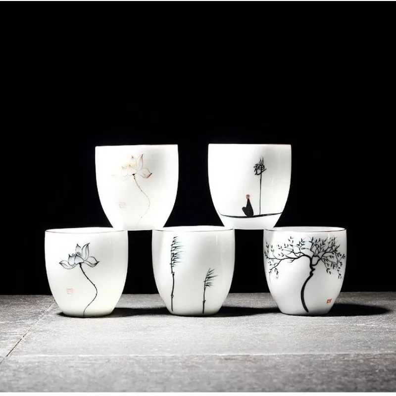 Tea Coffee Utensils - 1 Buah Cangkir Teh Keramik Gambar