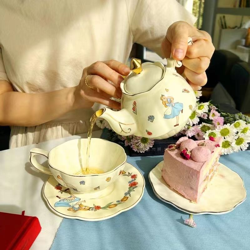 Tea Coffee Pot Set - Set Teh dan Kopi Keramik Alice