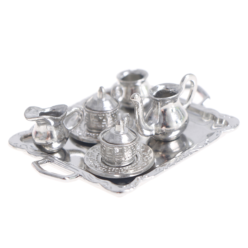 Coffee Tea And Sugar Set - 10 buah/Set 1/12 miniatur rumah boneka