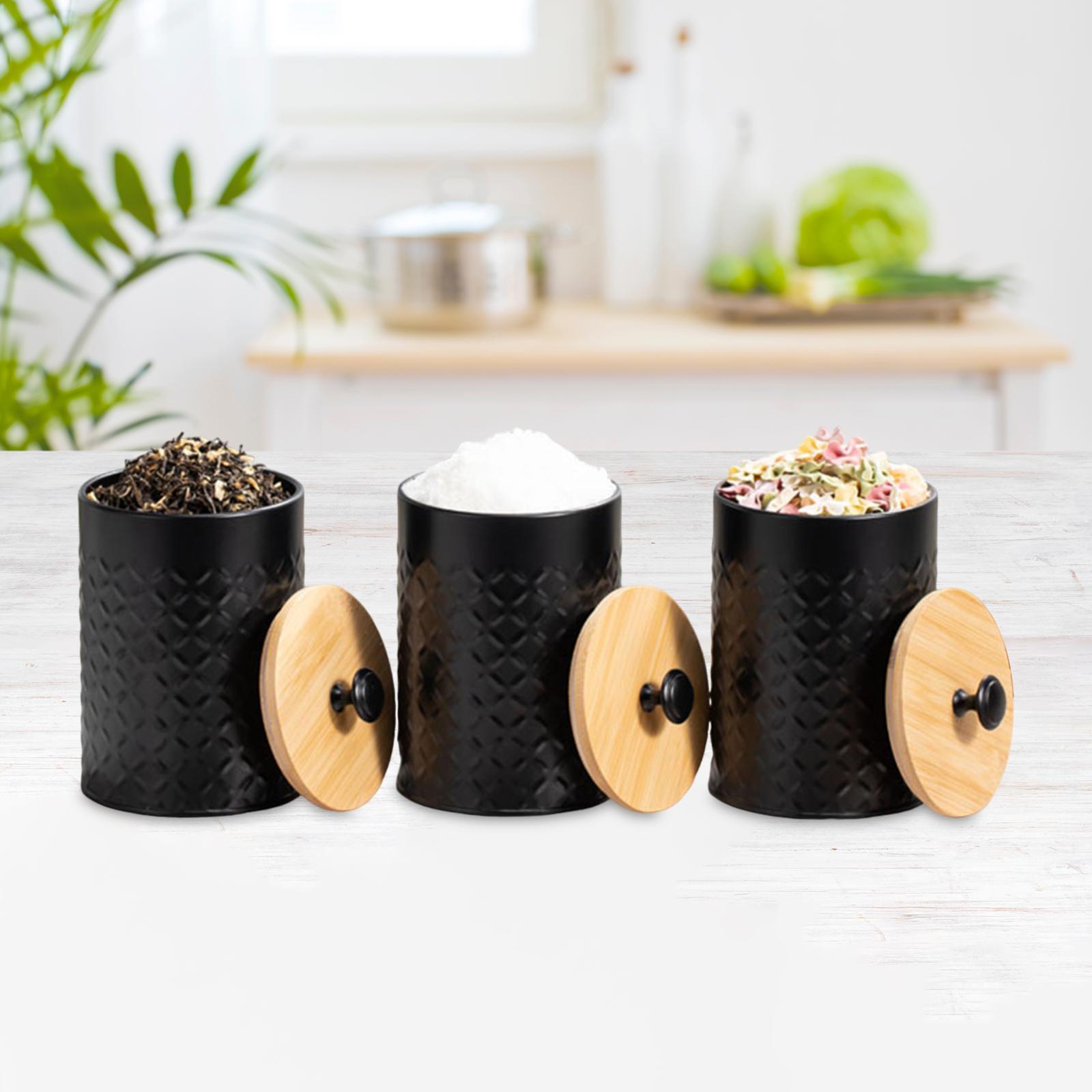 Coffee Tea Sugar Container Set - 3x Set Wadah Teh Kopi Gula,