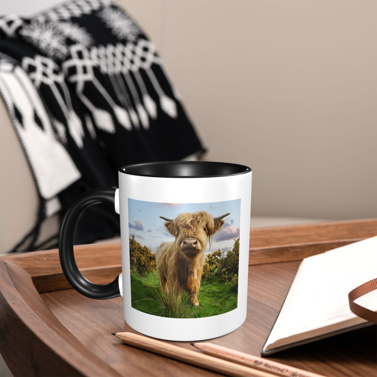 Young Tea Coffee - Mug Sapi Dataran Tinggi Muda Lucu,