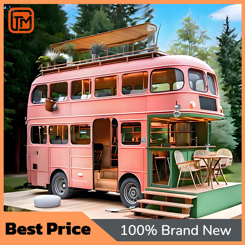 Coffee Tea & Company - 【Desain Baru】Gerobak Bus Tingkat Dua Besi