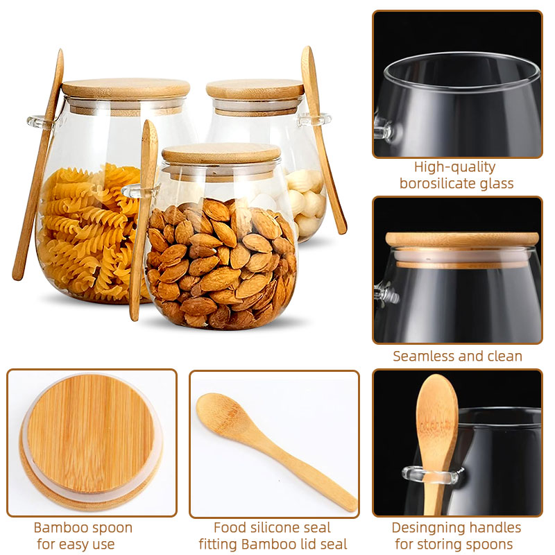 34oz gelas tertutup dengan sen - Coffee Tea Sugar Container Set ulasan dan harga