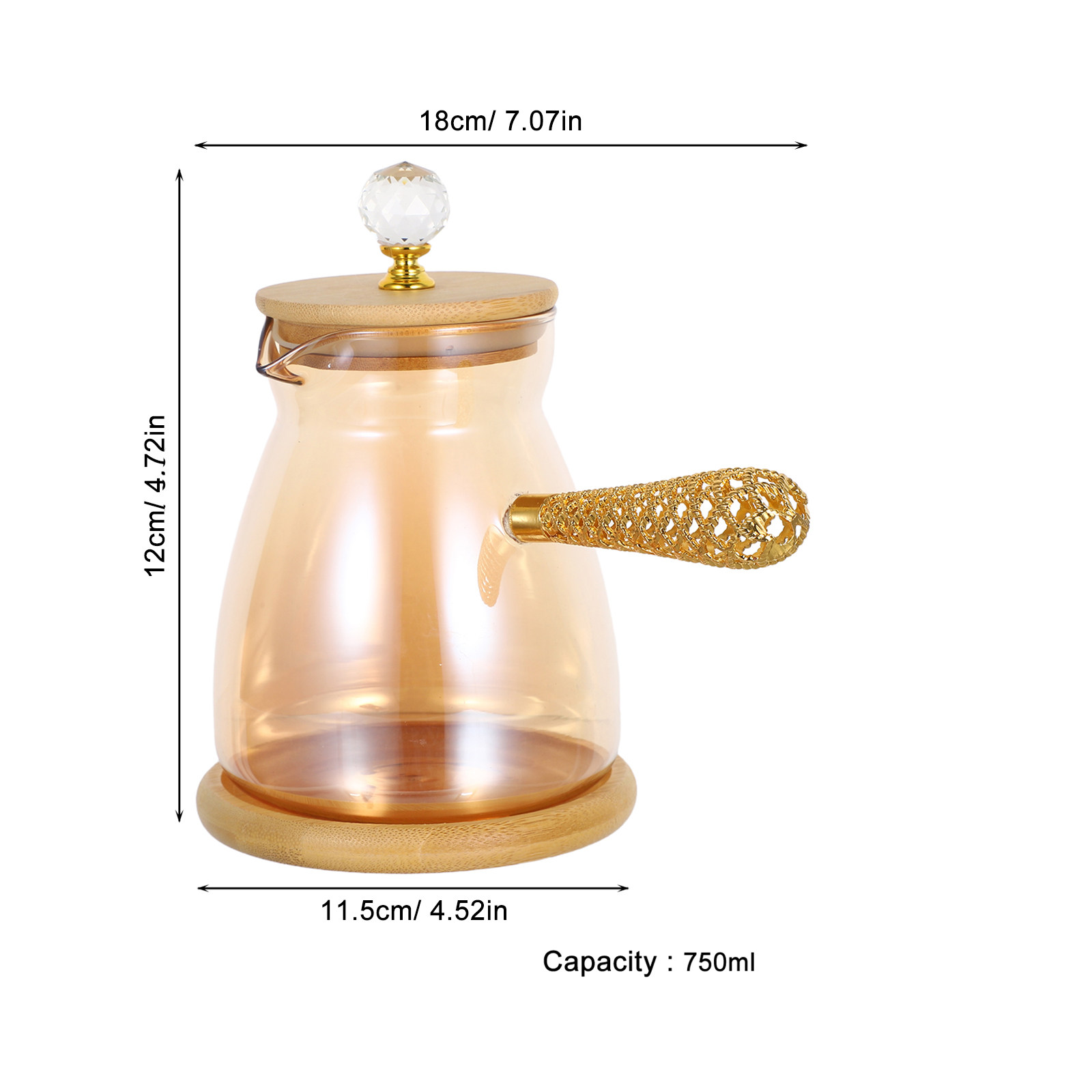 Ceret Kopi Turki Kaca 750ml de - Coffee Tea Pot ulasan dan harga