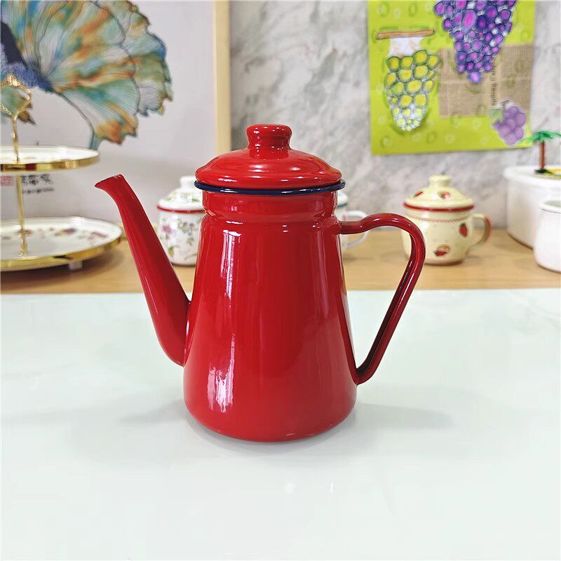 Panci Enamel 1.1L untuk Kopi,  - Tea Coffee Utensils ulasan dan harga