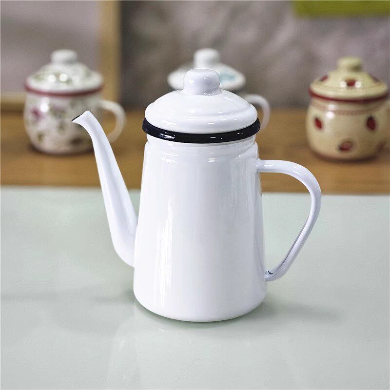 Panci Enamel 1.1L untuk Kopi,  - Tea Coffee Utensils ulasan dan harga