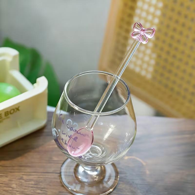 Sendok Kopi Kaca Berhias Pita  - Tea Coffee Utensils ulasan dan harga