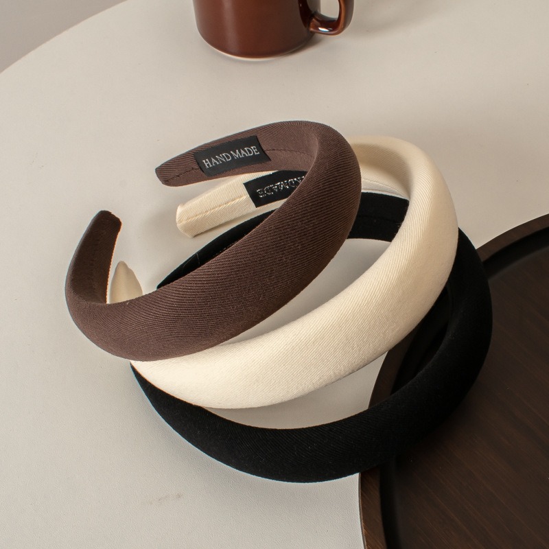 Headband busa empuk warna kopi - Young Tea Coffee ulasan dan harga