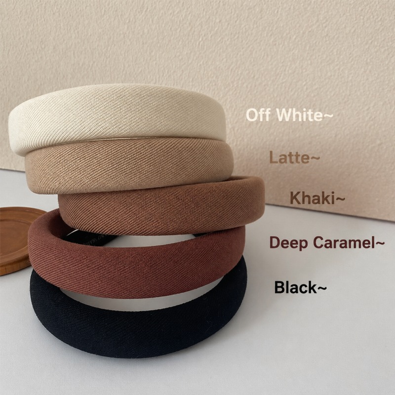 Headband busa empuk warna kopi - Young Tea Coffee ulasan dan harga