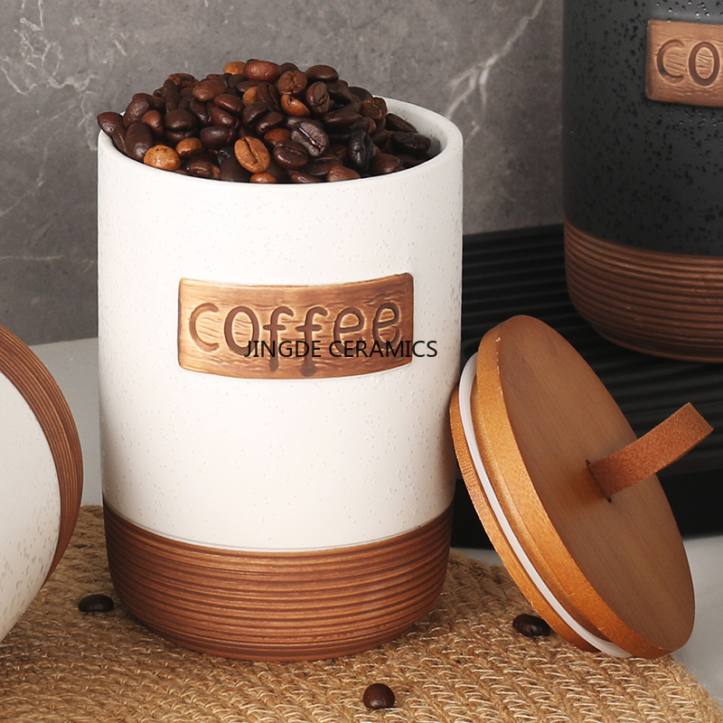 1 Buah Toples Keramik Tersegel - Tea Coffee Sugar Container ulasan dan harga