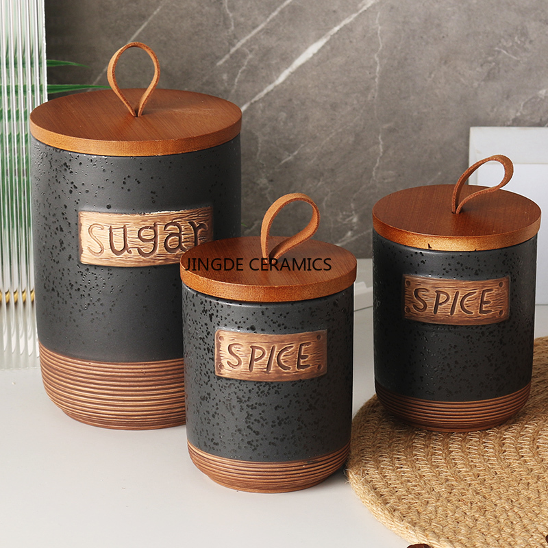1 Buah Toples Keramik Tersegel - Tea Coffee Sugar Container ulasan dan harga