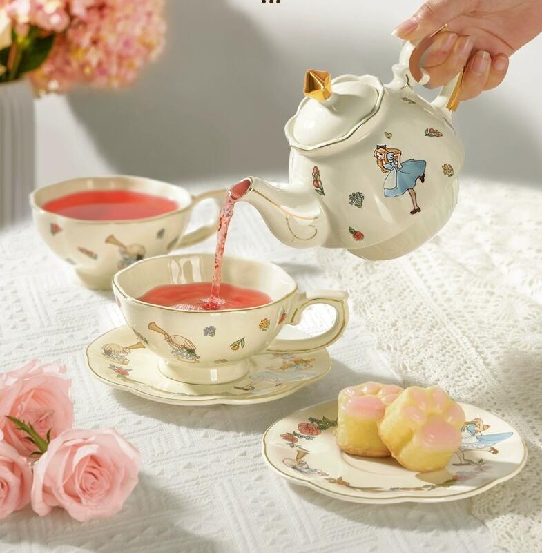 Set Teh dan Kopi Keramik Alice - Tea Coffee Pot Set ulasan dan harga