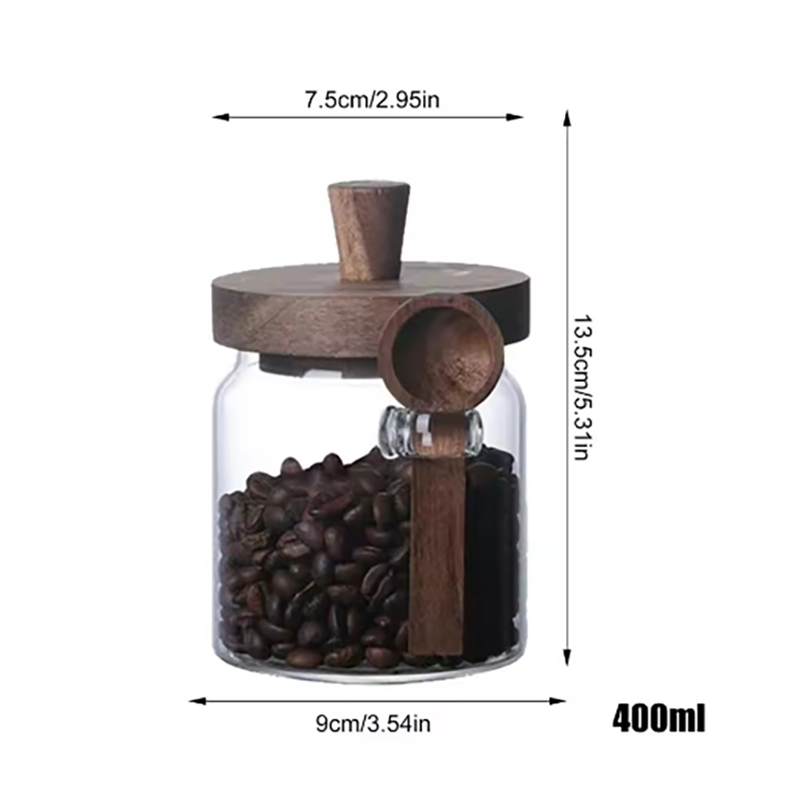 Wadah penyimpanan makanan kaca - Tea Coffee Sugar Container ulasan dan harga
