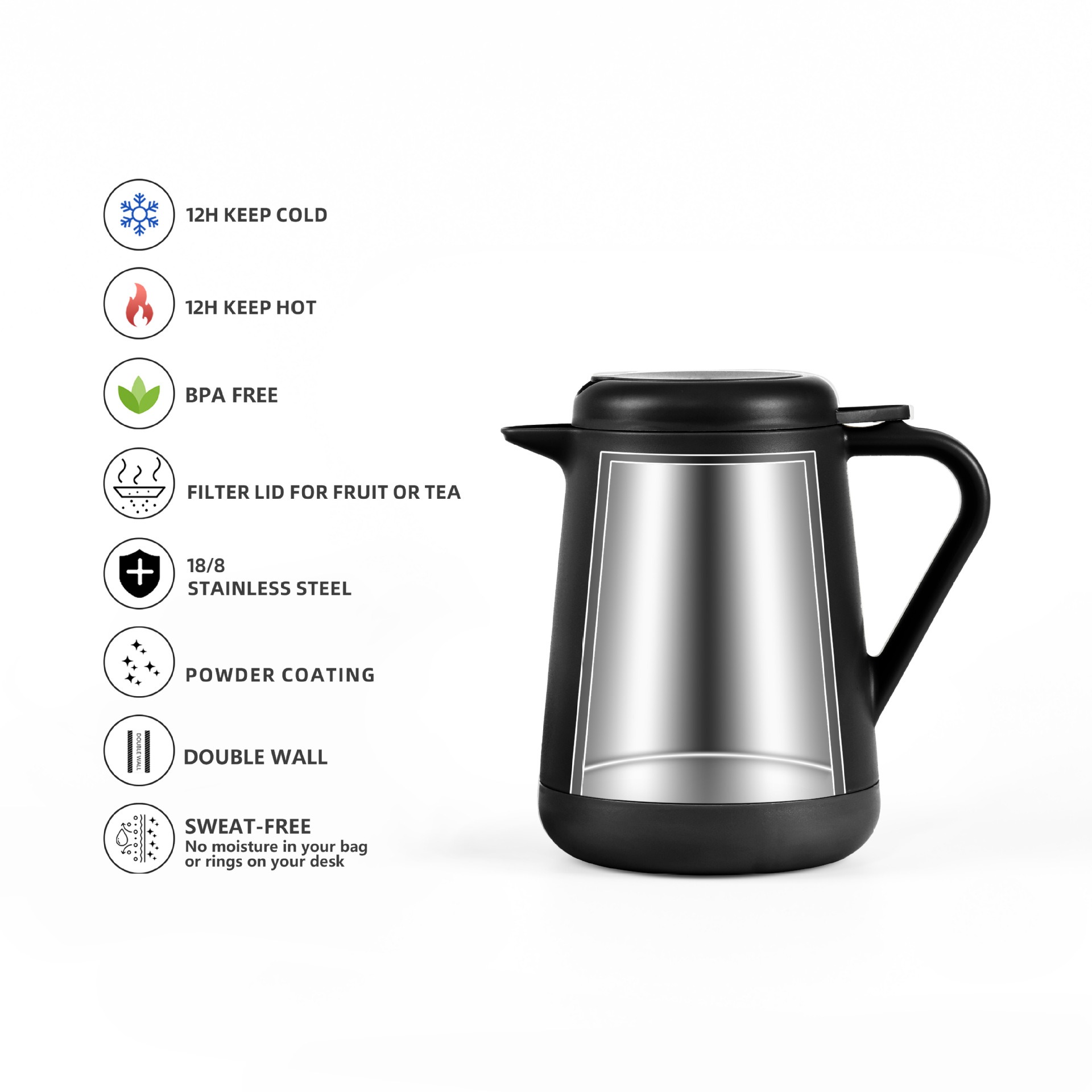 Set Teko Kopi Terisolasi Baja  - Coffee Tea Pot ulasan dan harga