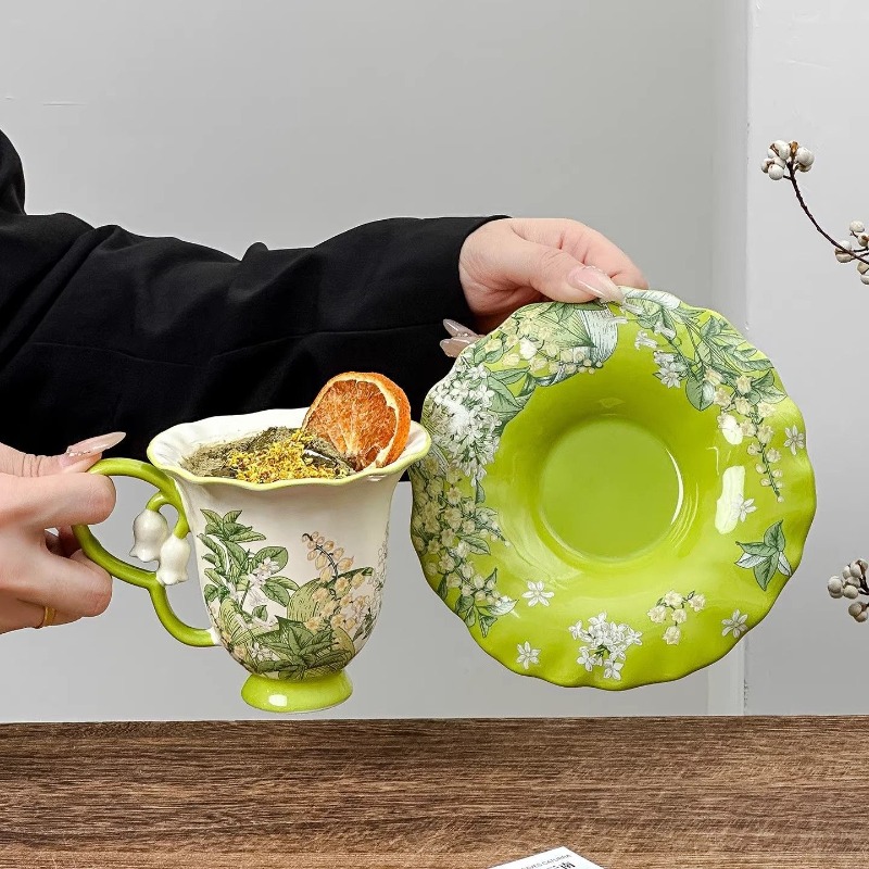 Set teh sore bermotif bunga li - Coffee Tea And Sugar Set ulasan dan harga