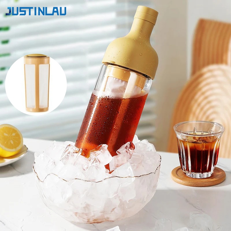 JUSTINLAU 1L Pitcher Kopi Cold - Coffee Tea Pot ulasan dan harga
