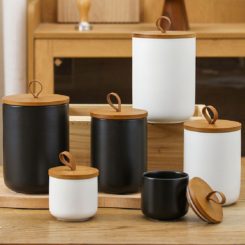 Toples penyimpanan keramik Nor - Coffee Tea Sugar Container Set ulasan dan harga