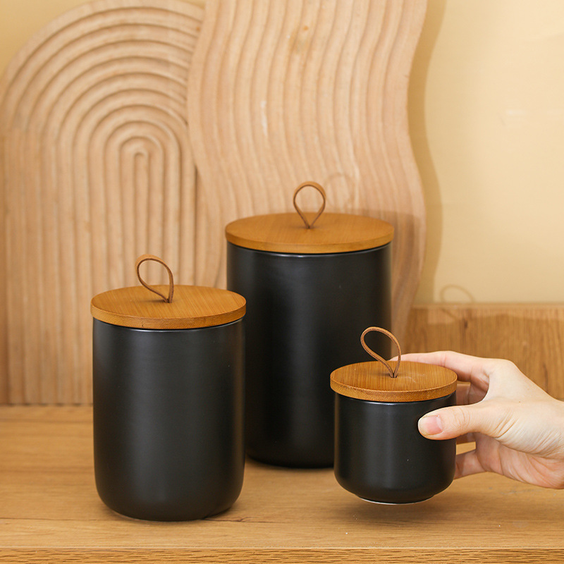 Toples penyimpanan keramik Nor - Coffee Tea Sugar Container Set ulasan dan harga