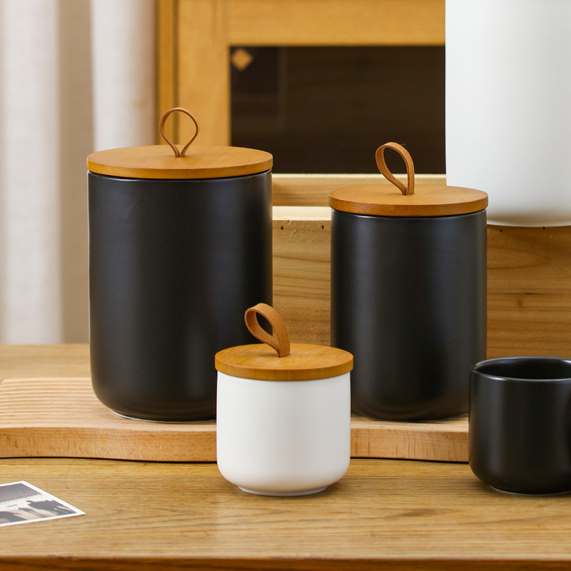 Toples penyimpanan keramik Nor - Coffee Tea Sugar Container Set ulasan dan harga