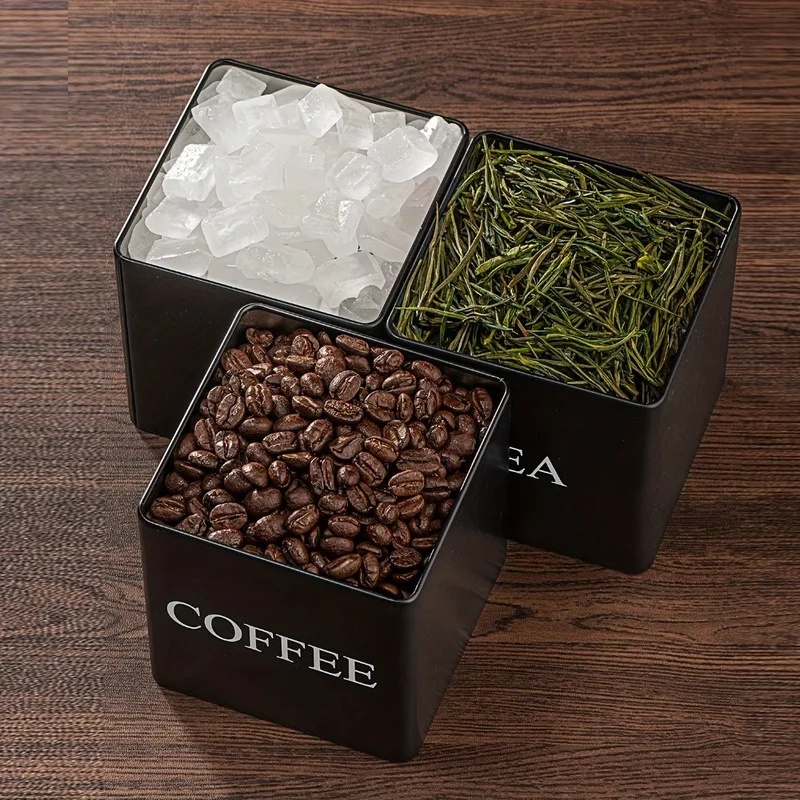 3 buah/set, 500 ml, warna puti - Tea Coffee Sugar Container ulasan dan harga