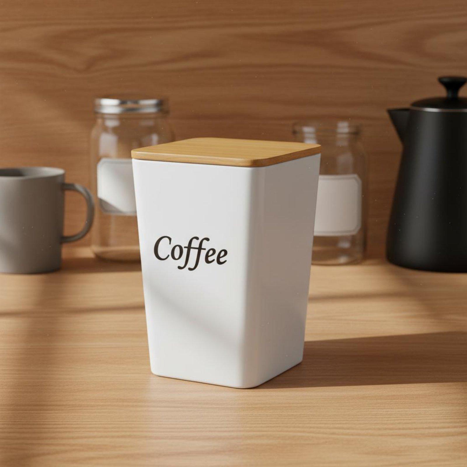 Set Wadah Logam dengan Tutup B - Coffee Tea Sugar Container Set ulasan dan harga