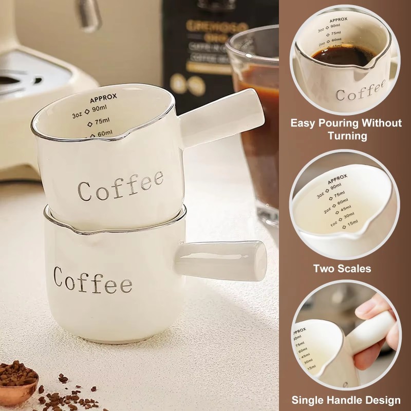 Cangkir Kopi Keramik Mini deng - Coffee Tea With Milk ulasan dan harga