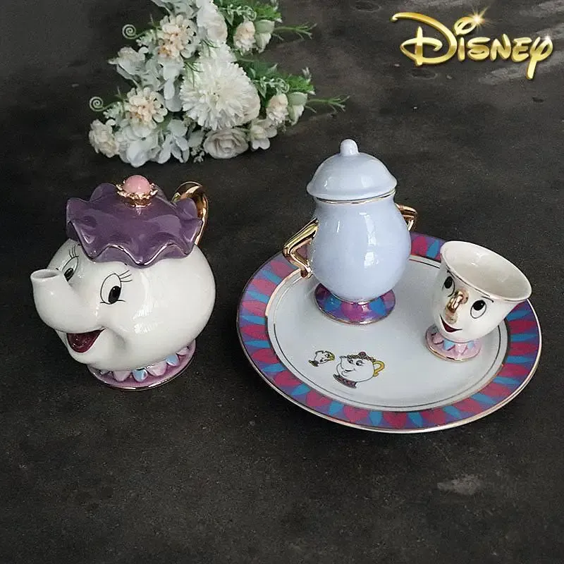 Teko Teh Kartun Beauty And The - Coffee Tea And Sugar Set ulasan dan harga