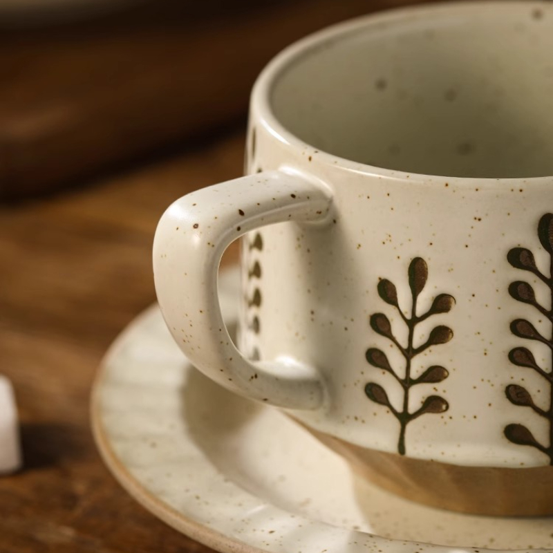 Cangkir Keramik Retro Tembikar - Coffee Tea And Sugar Set ulasan dan harga