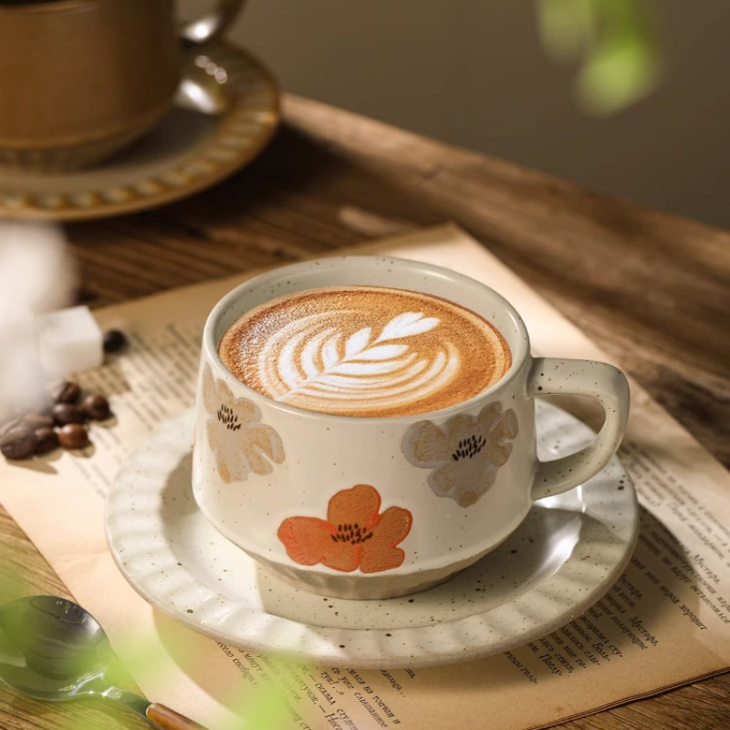 Cangkir Keramik Retro Tembikar - Coffee Tea And Sugar Set ulasan dan harga