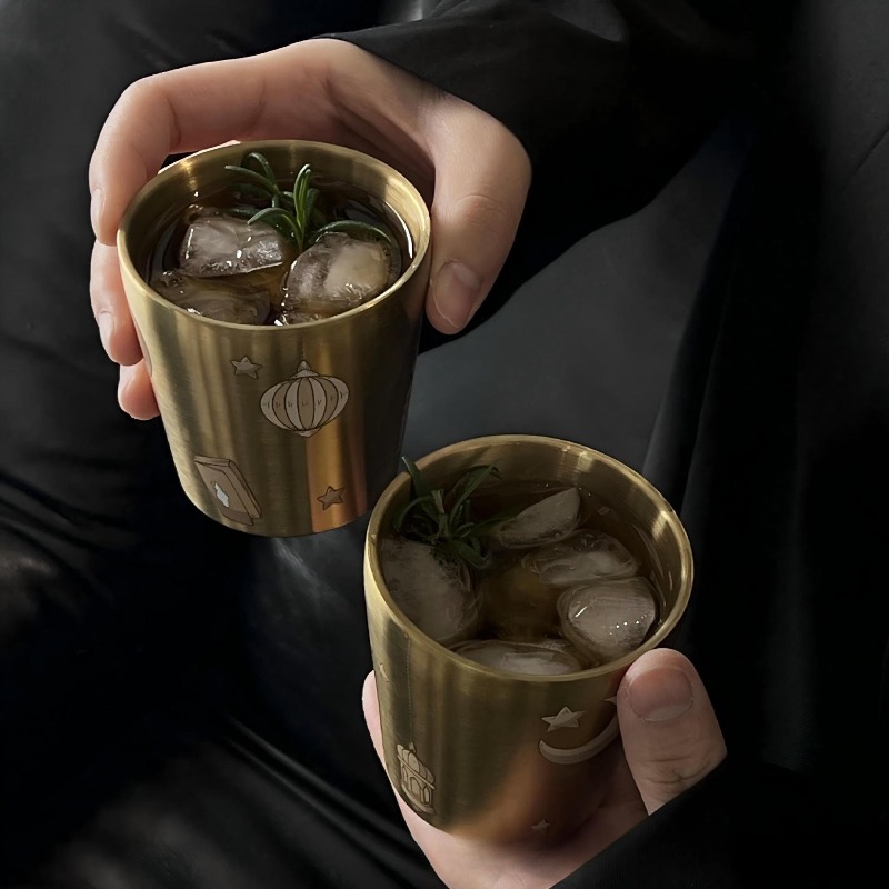 170ML Cangkir Teh Emas Gaya Ti - Tea Coffee Utensils ulasan dan harga