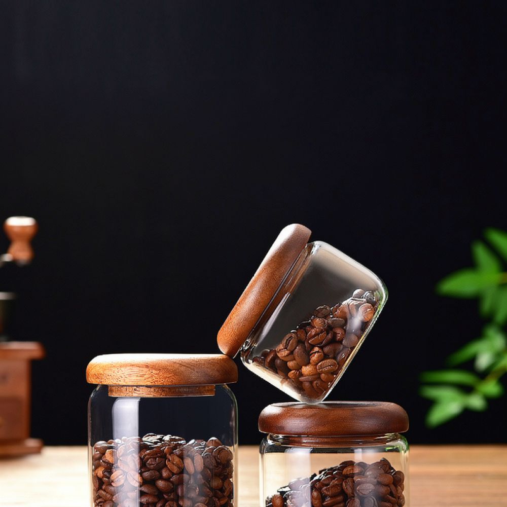 Toples Kaca Dekoratif dengan T - Coffee Tea Sugar Container Set ulasan dan harga
