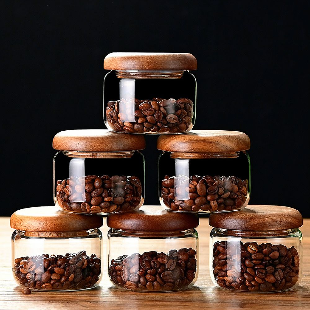 Toples Kaca Dekoratif dengan T - Coffee Tea Sugar Container Set ulasan dan harga