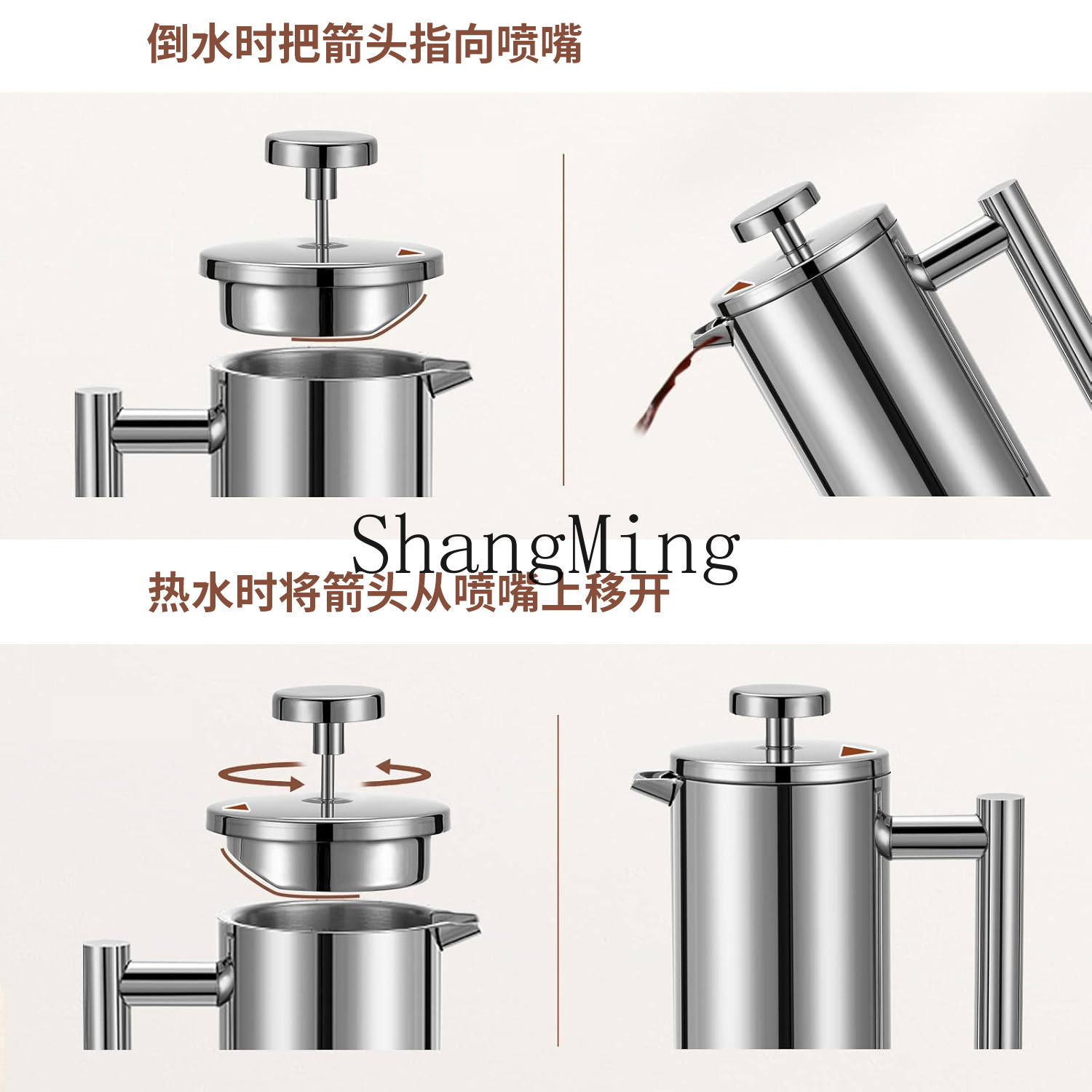 Panci kopi French press baja t - Tea Coffee Utensils ulasan dan harga