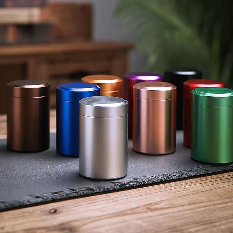 1/3 Buah Kotak Logam Mini Kale - Tea Coffee Sugar Container ulasan dan harga
