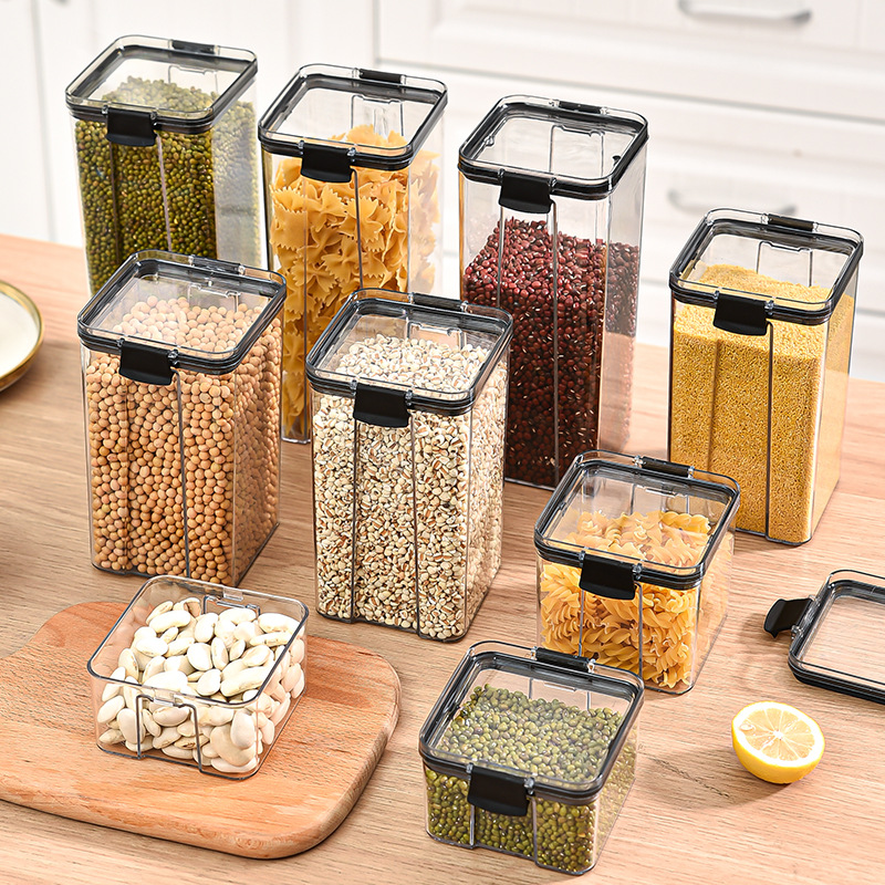 1-4 Buah Stoples Kedap Udara P - Tea Coffee Sugar Container ulasan dan harga