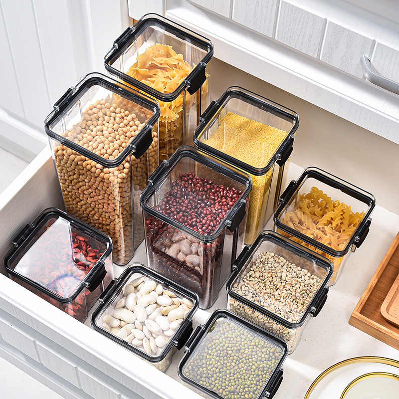 1-4 Buah Stoples Kedap Udara P - Tea Coffee Sugar Container ulasan dan harga
