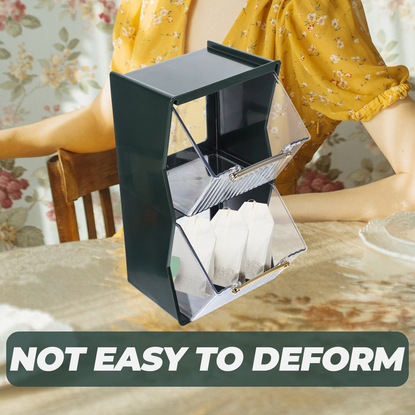 Rak Penyimpanan Multifungsi un - Tea Coffee Sugar Container ulasan dan harga