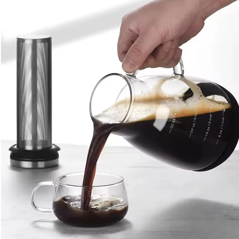 Pot Kaca Pembuat Espresso Ice  - Coffee Tea Pot ulasan dan harga