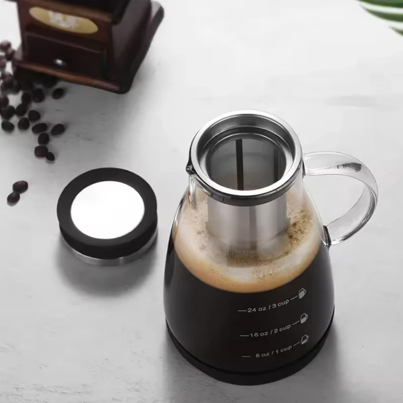 Pot Kaca Pembuat Espresso Ice  - Coffee Tea Pot ulasan dan harga
