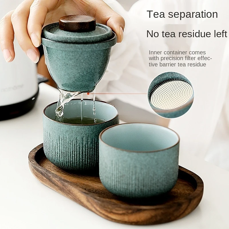 Set Teh Kung Fu Travel Cangkir - Tea Coffee Pot Set ulasan dan harga
